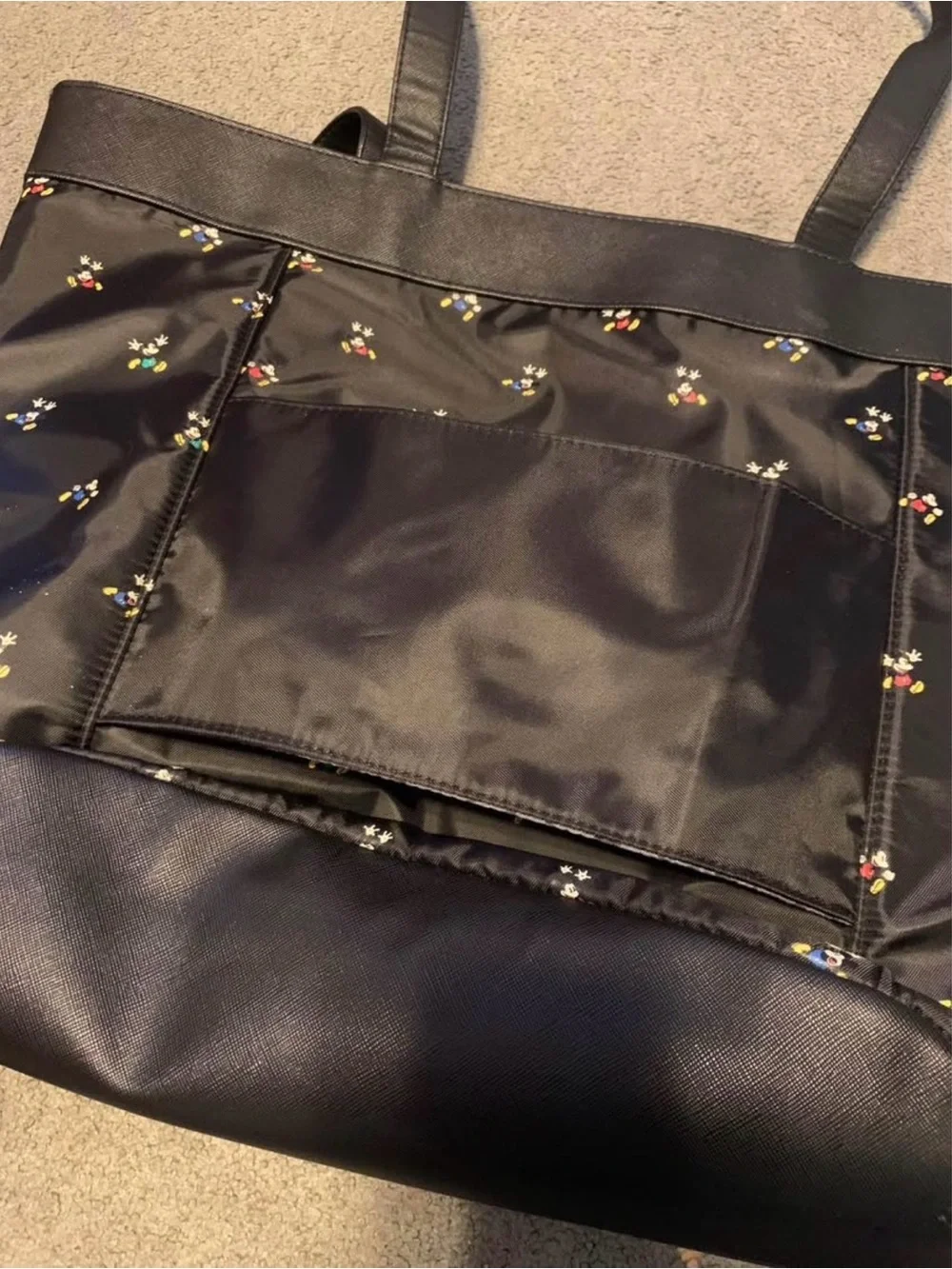 Mickey Mouse Diaper Bag with Front Pocket